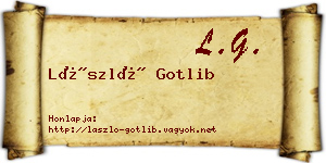 László Gotlib névjegykártya